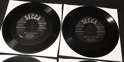 Bing Crosby 4 45 Christmas boxset WITHOUT BOX Decca 9-65 - Picture 2 of 5