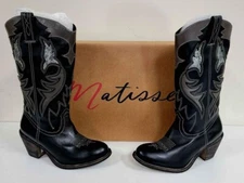 NEW IN BOX Matisse Women's HESS Western Black Cowboy Boot Size 7.5