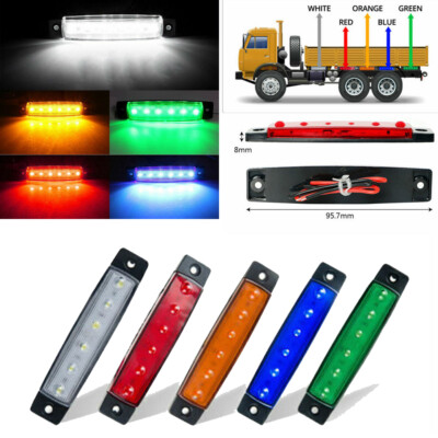 6-LED Auto Seite Marker Blinker Licht Anhänger LKW Lampe Wasserdicht 12V24V