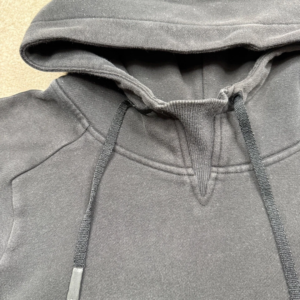 Lululemon Women's Hoodie Size 12 Black Pullover Performance Sweatshirt Hooded - Image 3 of 4