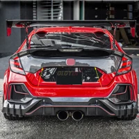 For Honda Civic 10Th FK8 Type-R Carbon Fiber Rear Tailgate Trunk Lid Cover Trim (For: More than one vehicle)