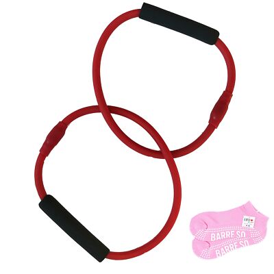 Barre Red Double Tube Exercise Tubing Equipment for Pure Barre