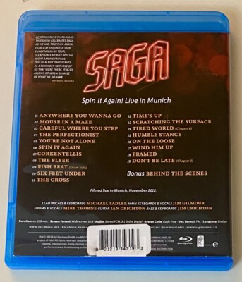 SAGA Spin It Again - Live In Munich DVD - Blu-ray 801213347193| eBay