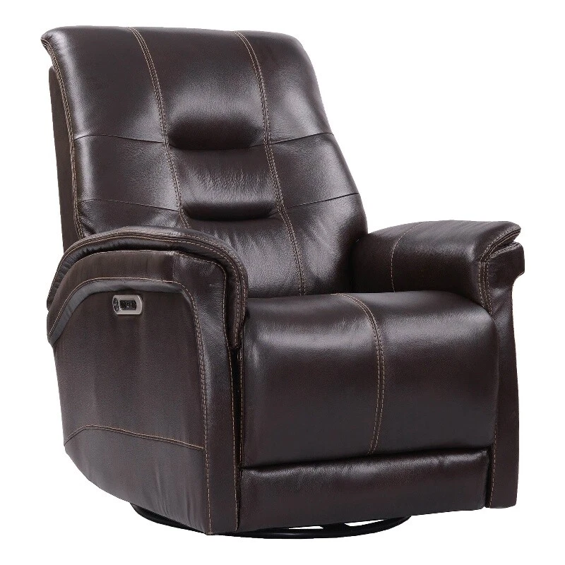 Leather power swivel glider recliner new arrivals