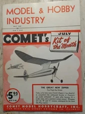 July 1949 Model and Hobby Industry Magazine Comet's Airplane Kit of the Month