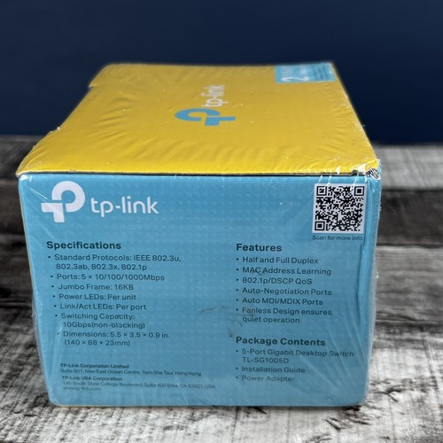 TP-LINK TL-SG1005D 5-Port 10/100/1000Mbps Gigabit Ethernet Switch - Picture 4 of 5