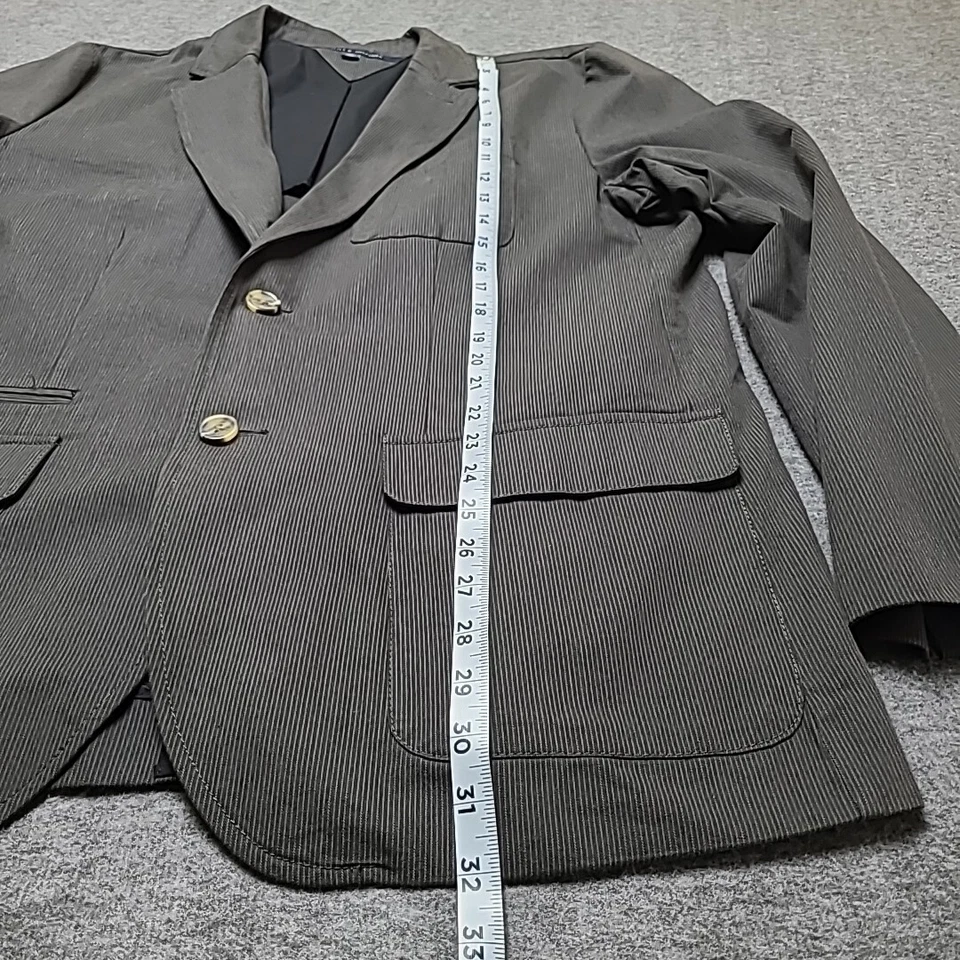 Blazer Tommy Hilfiger Para Hombre Extra Grande 46R Rayas Oscuras Informal Trabajo Oficina Foto 4 de 4