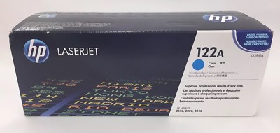 HP Laserjet Printer Ink Cartridge 122A Cyan 2550 2820 2840 New in Box Q3961A