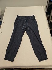 Lululemon Dance Studio Casual Mid Rise Wide Leg Jogger Pants Gray Womens Size 10