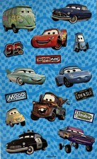 DISNEY CARS Stickers 15pc Unique  Cartoon  Route 66  Luigi  Race  Lightning McQueen