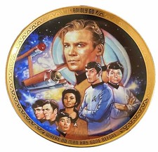 STAR TREK -TO BOLDLY GO WHERE NO MAN HAS GONE BEFORE -TALKING COLLECTORS PLATE