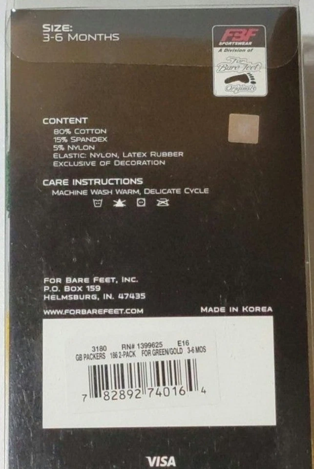 BOTINES BEBÉ BEBÉ BEBÉ GREEN BAY PACKERS ALTA CALIDAD 3 A 6 MESES Foto 2 de 2