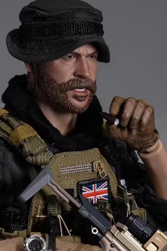 1/6 Cabeza de Hombre Esculpida Soldado R SELLO PARA 12" Figura Hot Toys Phicen Ganghood Cuerpo - Imagen 2 de 4