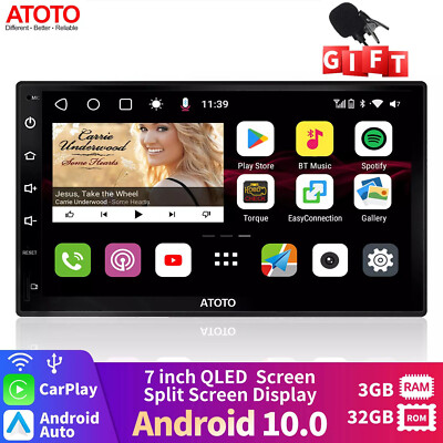 ATOTO S8 Premium 7'' 2DIN Android Car Stereo 3+32GB Wireless CarPlay Android Auto