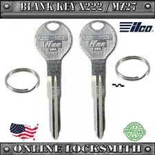 2 New Replacement Key Blanks For Mazda Vehicles - MZ27 / X222 - Free Shipping!
