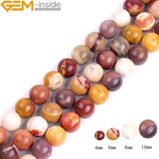 Mookaite Jasper Beads Natural Gemstone Round Loose Beads Jewellery Making 15"