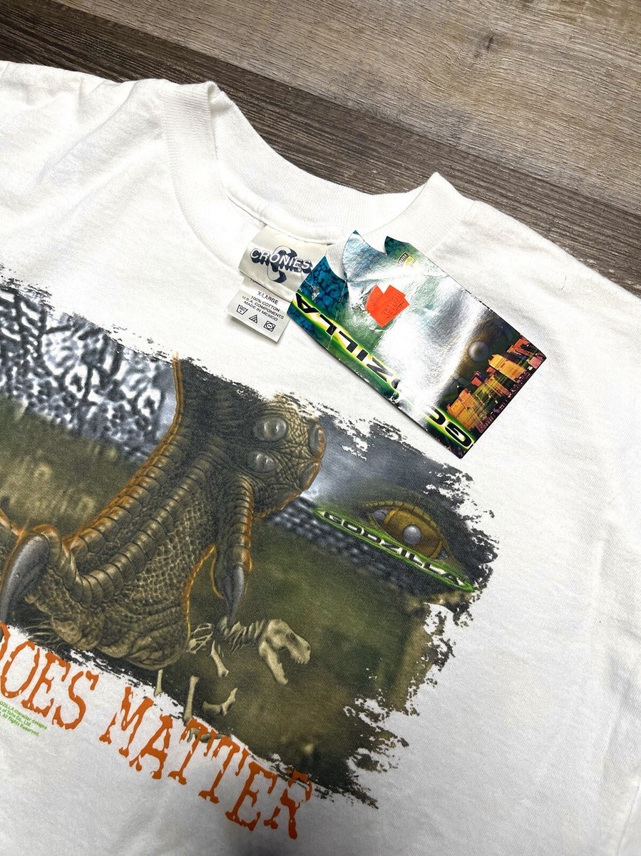 VTG 90s Godzilla Tri Star 1998 Movie Promo Tee T-Shirt Size VTG 90s Godzilla Tri Star 1998 Movie Promo Tee T-Shirt Size