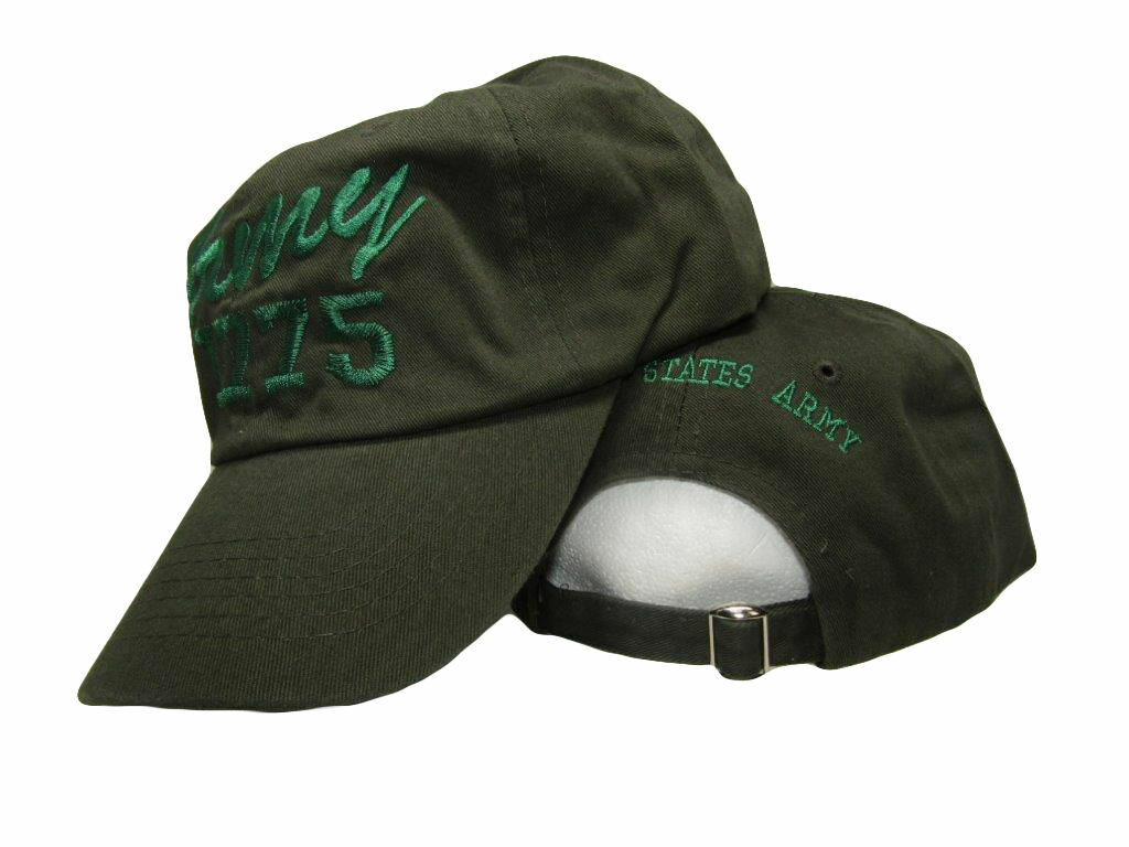 帽子 CPH 575AS ARMY SERGE CASQUETTE/OLIVE U.S. Army 1775 Olive Green Embroidered Washed Style Hat Ball