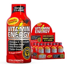 (48 Pack) Vitamin Energy® Burner+ Energy Shots, Clinically Proven