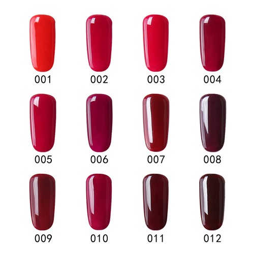 Elite99 Soak Off Gel Polish UV LED Wine Red Series 12 Shiny Colors Nail Art 10ML - Picture 2 of 26