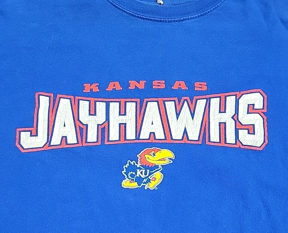 Kansas City Jayhawks NCAA Basketball Graphic Print LongSleeve TShirt