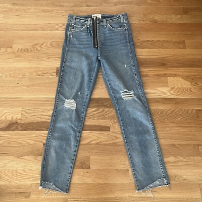 Mcguire Vintage Slim Straight Jean Vroom Vroom High Rise Exposed