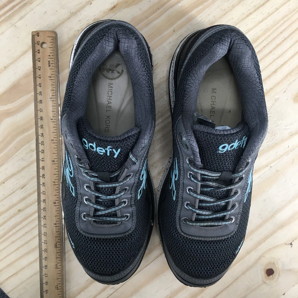 Gravity Defyer Zapatos Mujer 9.5 G-Defy Zapatilla Deportiva Gris Malla Con Cordones Bajo Foto 4 de 4