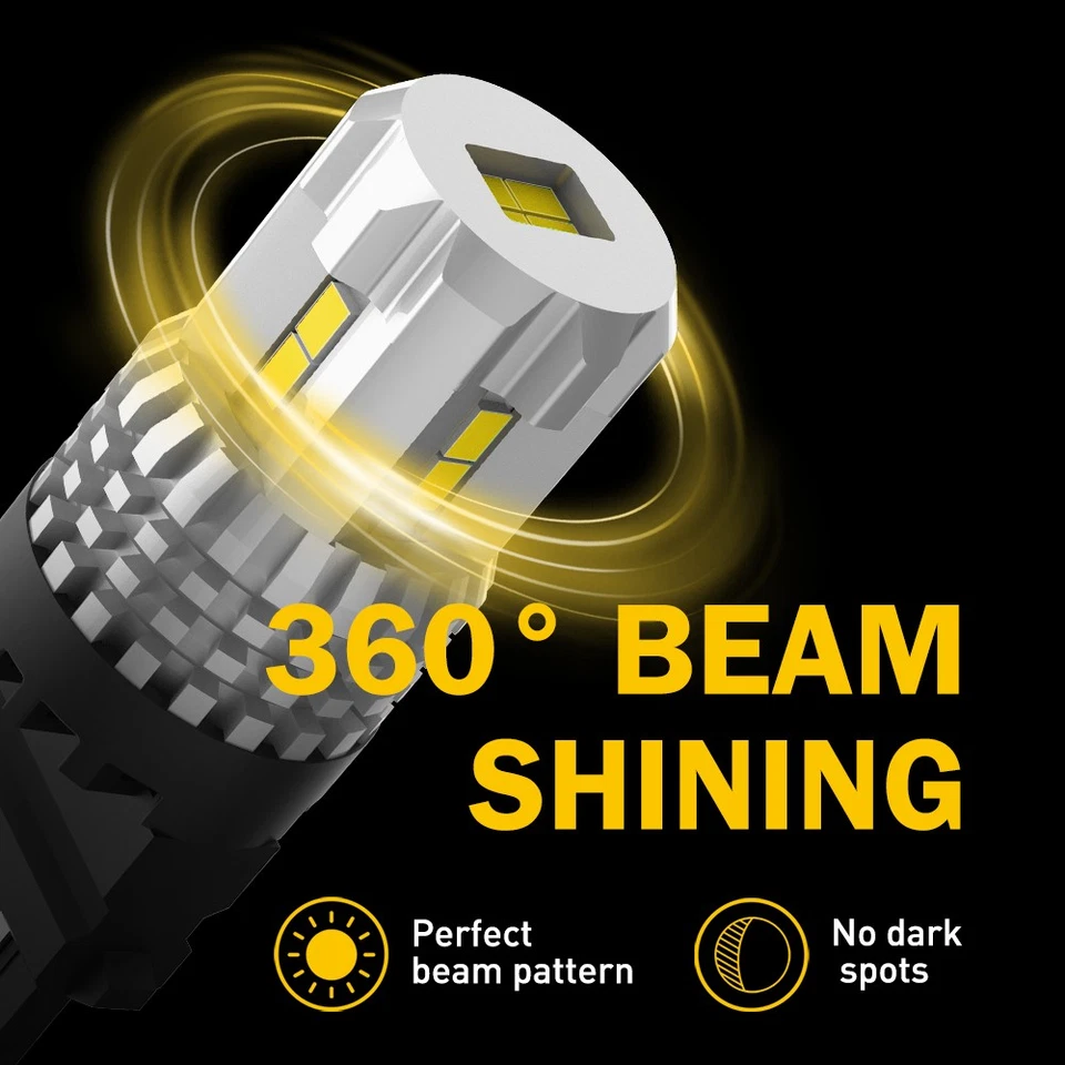 Actualizado 3157 3156 3020 SMD 12LED Retroceso Bombillas 2800LM Super Brillante Foto 4 de 4