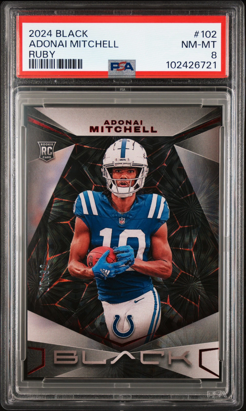 Adonai Mitchell Panini Black #102 Ruby