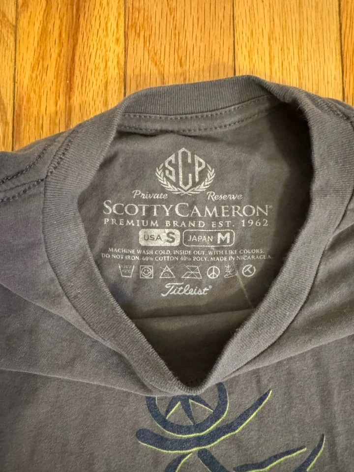 Scotty Cameron Tshirt Size S Grey Short Sleeve Tee Golf Gallery - Image 4 of 4