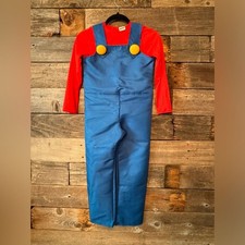 Kids Super Mario Bros Deluxe Costume Size Medium 8-10