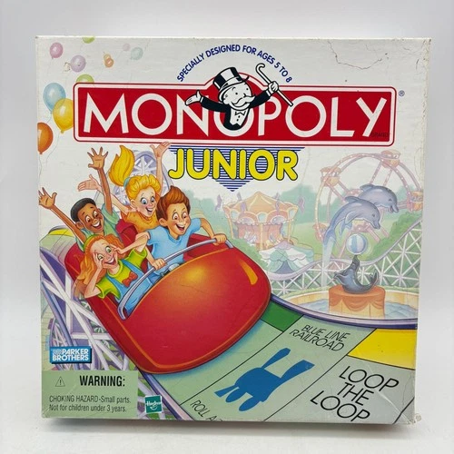 VINTAGE Monopoly Junior COMPLETE Parker Brothers 1999 90's Kids Children's