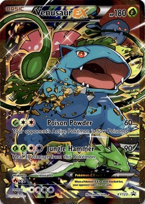 Venusaur EX XY123 Holo Promo XY Promo Pokemon Moderately Played