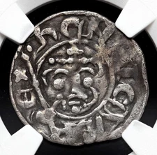 ENGLAND. Richard I "The Lionheart", 1189-1199. Silver Penny, Ricard, NGC VF30