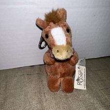 NEW NOS Russ Horse Plush Keychain Small Toy Cute 