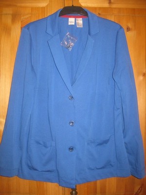 heine women's jacket size 46 top new lightweight blue sporty