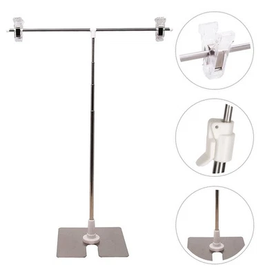 T-shaped Poster Stand Holder Sign Display Office Adjustable Board Easel