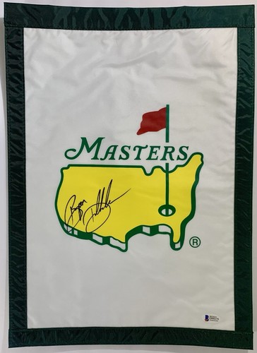 Bryson DeChambeau signed Masters Flag 2025 Masters golf pga beckett coa - Picture 1 of 12