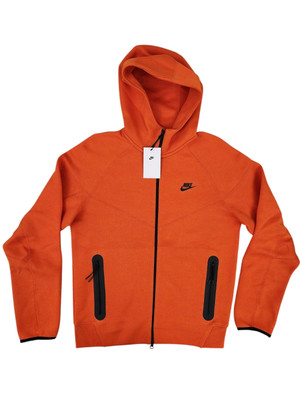 Nike Tech Fleece Windrunner FB7921-893 Men's Orange Full-Zip