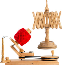 Beechwood Yarn Winder  Swift Combo - Easy, Portable, Large Capacity Winder