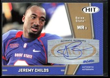 Jeremy Childs 2009 SAGE HIT Autographs Blue Auto /250 #A49 Boise State Broncos