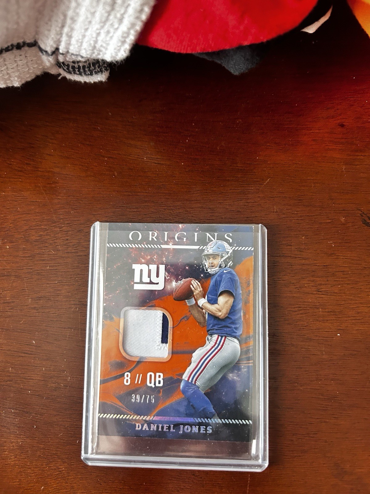 Daniel Jones Panini Origins Rookie Patches #RP4 Orange