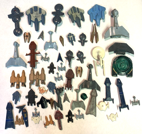 Lot 100 + Vintage Miniature Star Trek Ships Starline SVC & more SEE PHOTOS PARTS