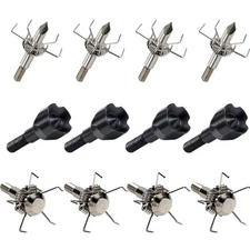 12PK 100/125 Grain Small Game Broadheads Judo Points & Hammer Mixed Set with ...