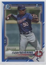 2021 Bowman Chrome Prospects Blue Refractor 35/150 Yunior Severino #BCP-140 0zg4