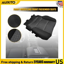 Driver Bottom Cloth Seat Cover Black For 2015-2019 Chevy Silverado 1500 2500 H
