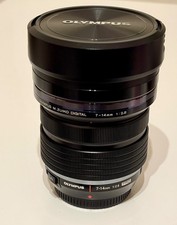 Olympus M.Zuiko Digital ED 7-14mm f/2.8 Pro Lens with Caps, Bag & Original Box
