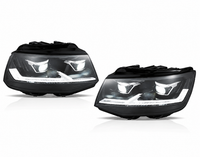 Voll LED Scheinwerfer Schwarz Passend FüR VW T6 2015-2019 Gelb Blinker