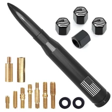 50 Cal Car Truck Bullet Antenna for GMC Sierra 99-2025 Chevy Silverado 1500-3500