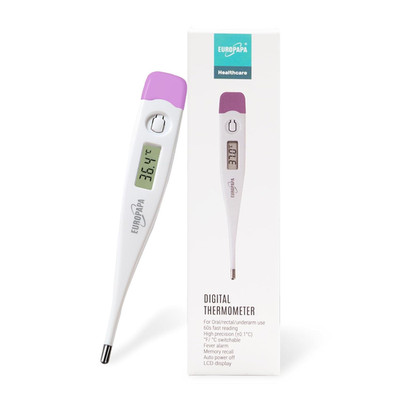 EUROPAPA Digitales Fieberthermometer Für Babys, Kinder Und Erwachsene, Thermomet